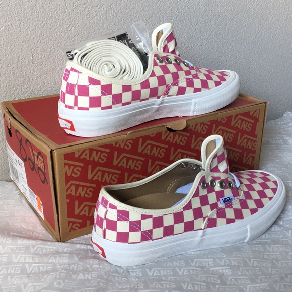 Shoes - vans authentic pro(checkerboard)fuchsia lady7